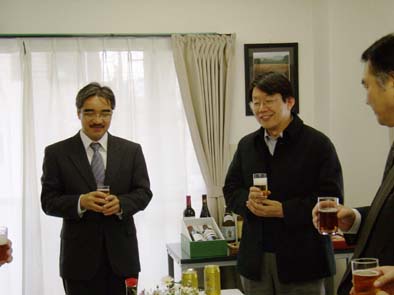 研究所開き 乾杯