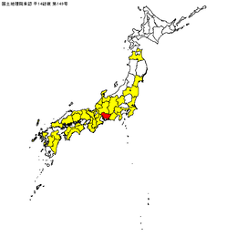 減災協工法の採用マップ